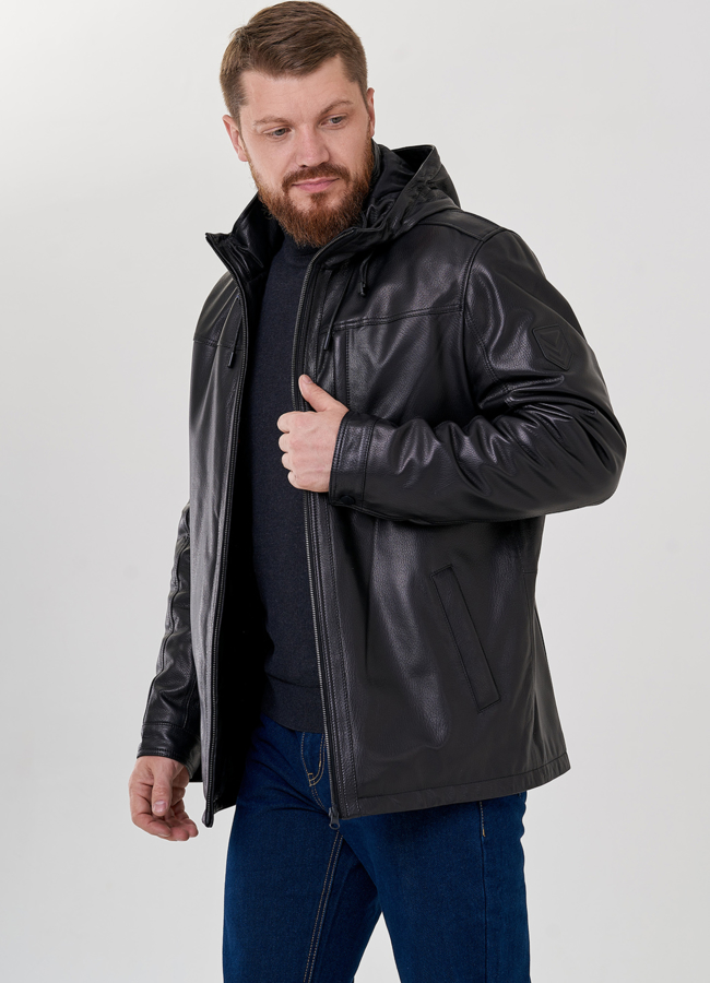 Мужская куртка с капюшоном на утеплителе модель № 78822 универмаг малина