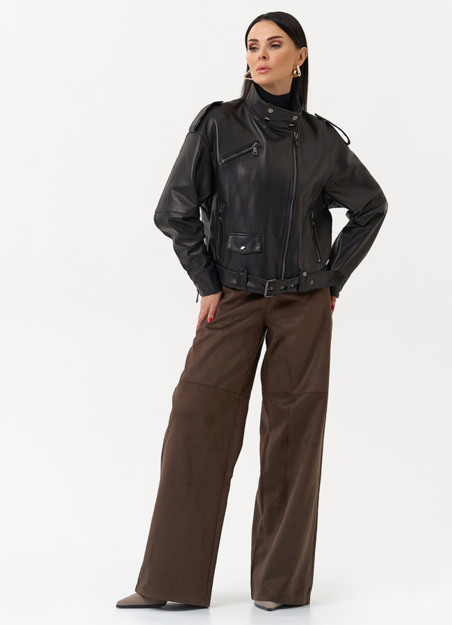 Куртка косуха из натуральной кожи модель № 30162 универмаг малина