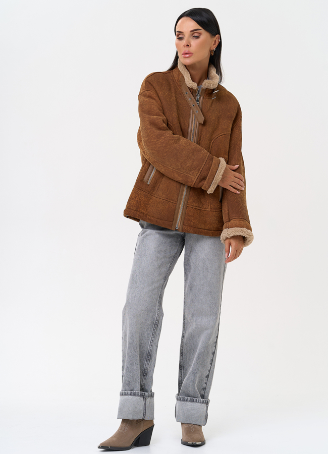 фото Дубленка натуральная женская  модель № 31361