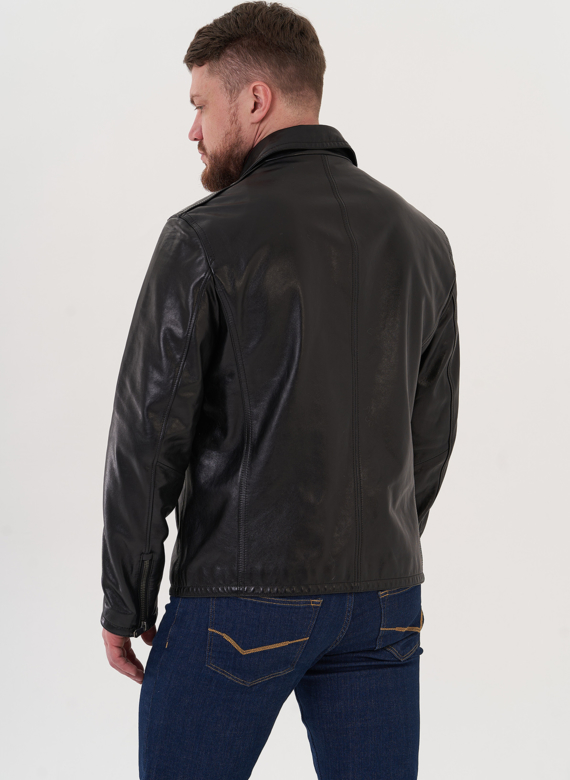 Мужская кожаная куртка "косуха" 